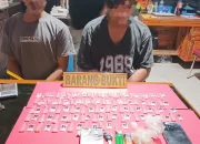 Dua Pengedar Sabu Metode “Tempel” Ditangkap Personil Satres Narkoba Polres Konsel, 56 Paket Diamankan