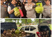 Polresta Kendari Gagalkan Penyelundupan 150 Tabung Elpiji Subsidi 3 Kg
