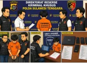 Subdit Tipidsiber Ditreskrimsus Polda Sultra Amankan Pelaku Akses Ilegal Sistem Elektronik
