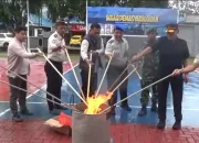 300 Telepon Genggam Ilegal Dimusnahkan di Lapas Kelas IIA Kendari