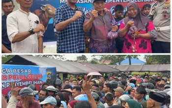 Satbrimob Polda Sultra Sembelih 149 Ekor Sapi Kurban, Warga Antusias Terima Daging Kurban 6 IMG 20260527 WA0052