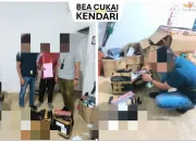 Bea Cukai Kendari Gagalkan Peredaran 12.400 Batang Rokok Ilegal, Negara Rugi Jutaan Rupiah