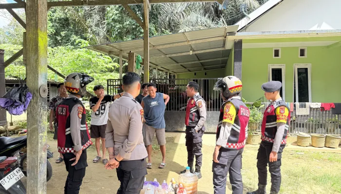Operasi Pekat Anoa 2026, Polda Sultra Sita 70 Liter Arak di Kendari