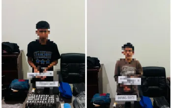 Edarkan Sabu Sistem Tempel, Dua Pemuda Ditangkap dengan Barang Bukti 14,54 Gram