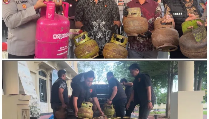 Satreskrim Polresta Kendari Amankan 127 Tabung LPG 3 Kg Bersubsidi, Dua Orang Diperiksa