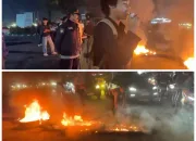 Pasca Aksi Demonstrasi Tolak Kenaikan BBM, Ruas Jalan di Bundaran Tank Kendari Mengalami Kerusakan