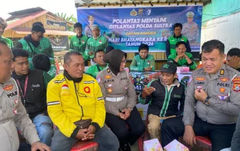 Polantas Menyapa Komunitas Ojol ARMI Kendari, Ditlantas Polda Sultra Perkuat Budaya Tertib Berlalu Lintas