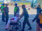 Personel Lanud Haluoleo Laksanakan Pengamanan Kepulangan Jemaah Haji Sultra