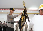 Kapolda Sultra Pimpin Upacara Pemuliaan Pataka Dharma Cakti Raharja Jelang Hari Bhayangkara Ke 80