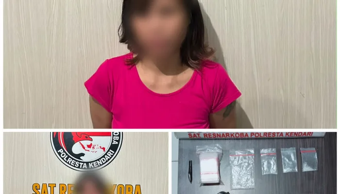 IRT dan Pemuda Ditangkap di Baruga, Polisi Sita 0,72 Gram Sabu