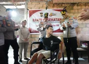 Wujud Kepedulian Polri di Hari Bhayangkara Ke 80, Polresta Kendari Berikan Bantuan Alkes Kepada Penyandang Disabilitas