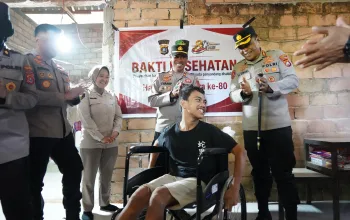 Wujud Kepedulian Polri di Hari Bhayangkara Ke 80, Polresta Kendari Berikan Bantuan Alkes Kepada Penyandang Disabilitas