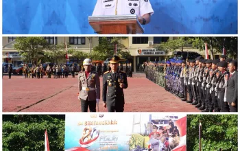 Polda Sultra Gelar Upacara Hari Bhayangkara ke-80, Kapolda Ajak Personel Tingkatkan Profesionalisme