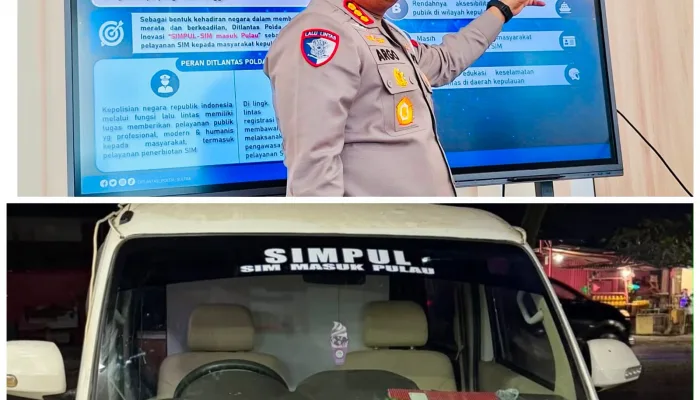 Ditlantas Polda Sultra Luncurkan SIMPUL, Permudah Pelayanan SIM bagi Warga Pulau Wawonii