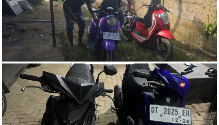Polresta Kendari Sita Tujuh Motor Curian, Hasil Pengembangan Jaringan Curanmor di 22 TKP