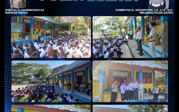 Ditlantas Polda Sultra Edukasi Keselamatan Berlalu Lintas kepada Siswa SMPN 14 Kendari Lewat Police Goes to School 3 IMG 20260718 WA0000