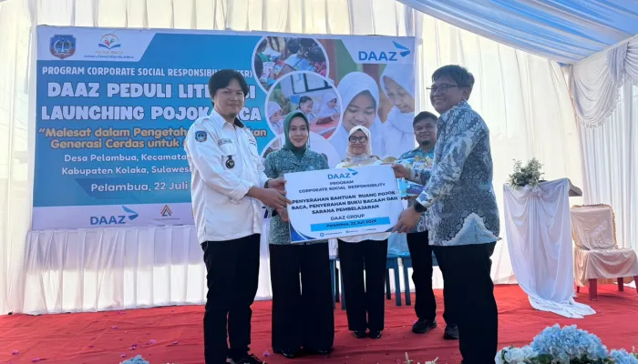 DAAZ Group Launching Pojok Baca di Desa Pelambua, Dorong Penguatan Budaya Literasi