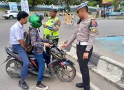 Satlantas Polres Kolaka Tindak 16 Pelanggar Lalu Lintas di Hari Pertama KRYD