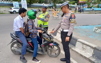 Satlantas Polres Kolaka Tindak 16 Pelanggar Lalu Lintas di Hari Pertama KRYD